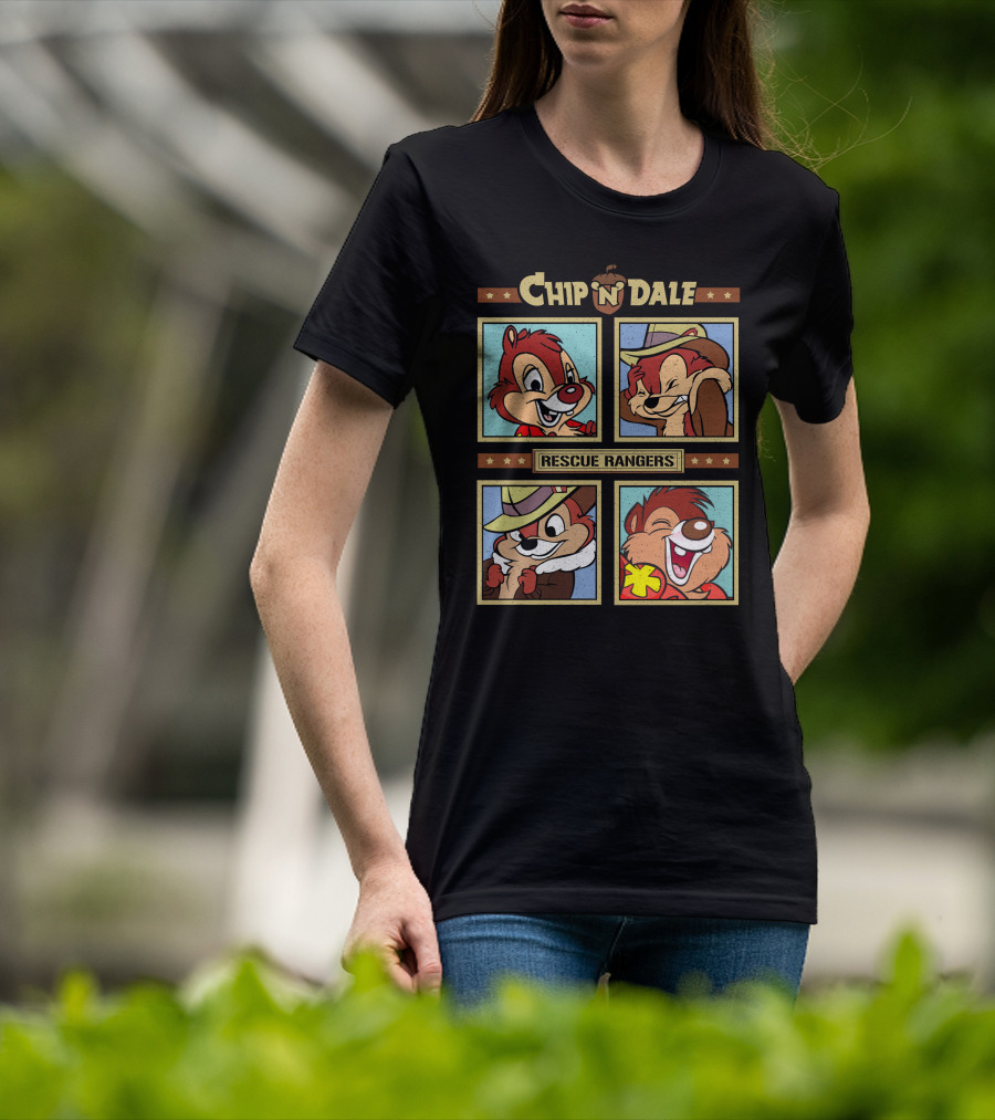 Chip N Dale Rescue Rangers Cartoon Fun T-Shirt