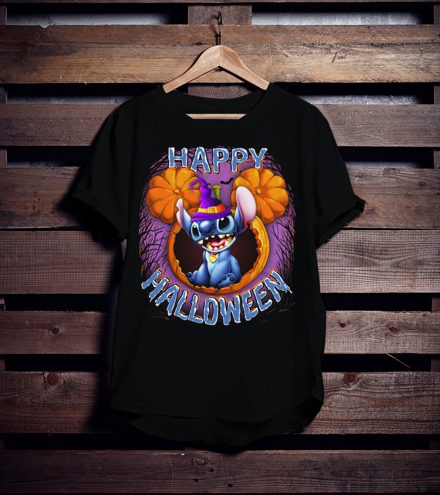 Stitch Happy Halloween Pumpkin Magic T-Shirt