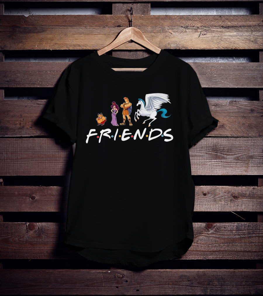 Hercules Friends Pegasus And Megara Characters F.R.I.E.N.D.S T-Shirt