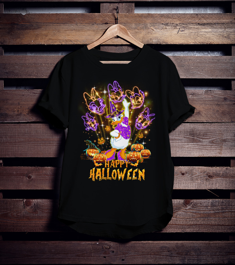 Happy Halloween Daisy Firework Festival Magic T-Shirt