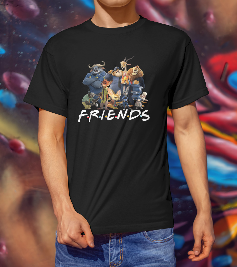 Zootopia Characters Friends TV Show T-Shirt