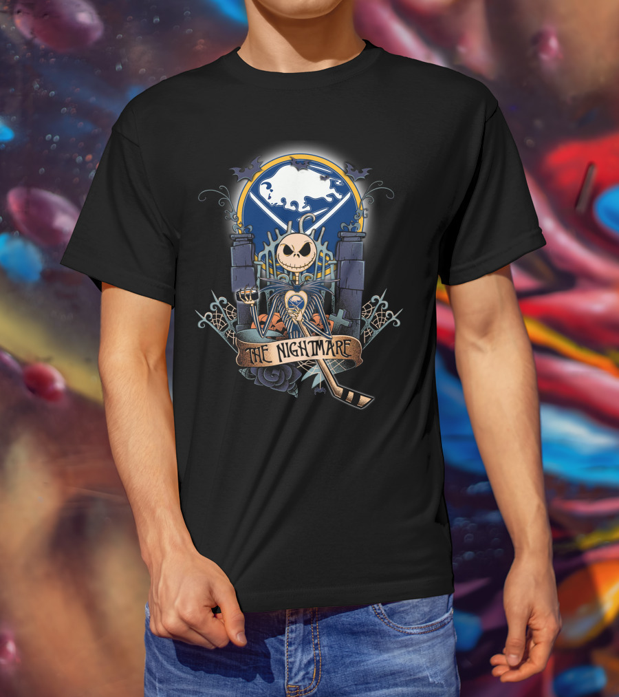 The Nightmare Hockey Skeleton Moon Iconic Mashup T-Shirt
