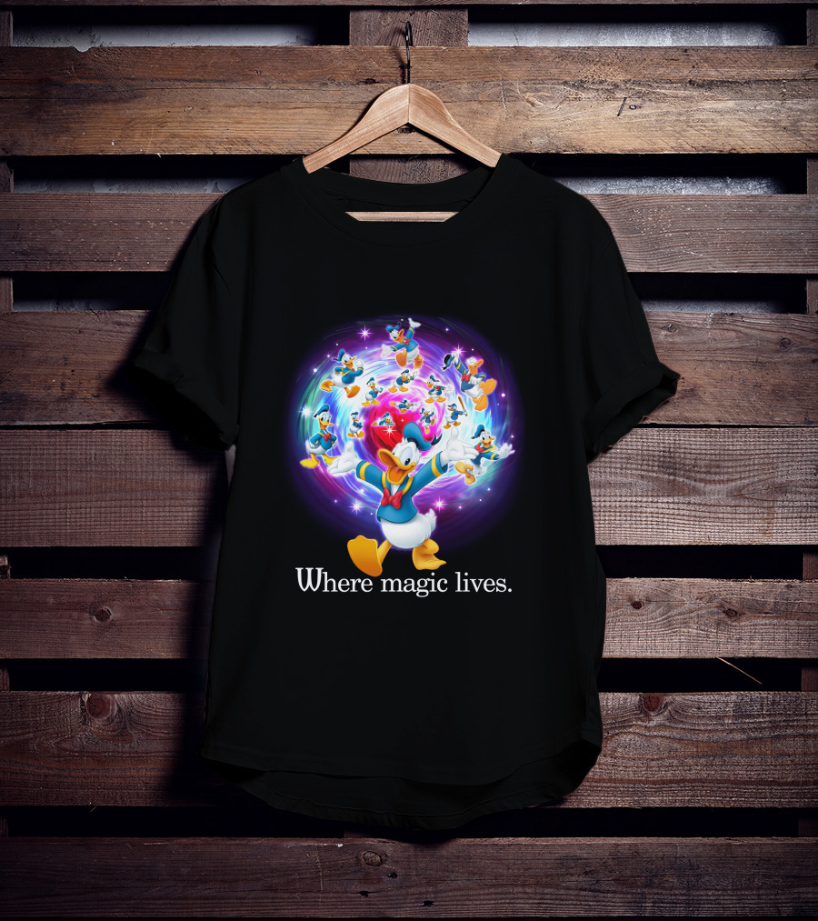 Where Magic Lives Donald Duck Disney Adventure T-Shirt