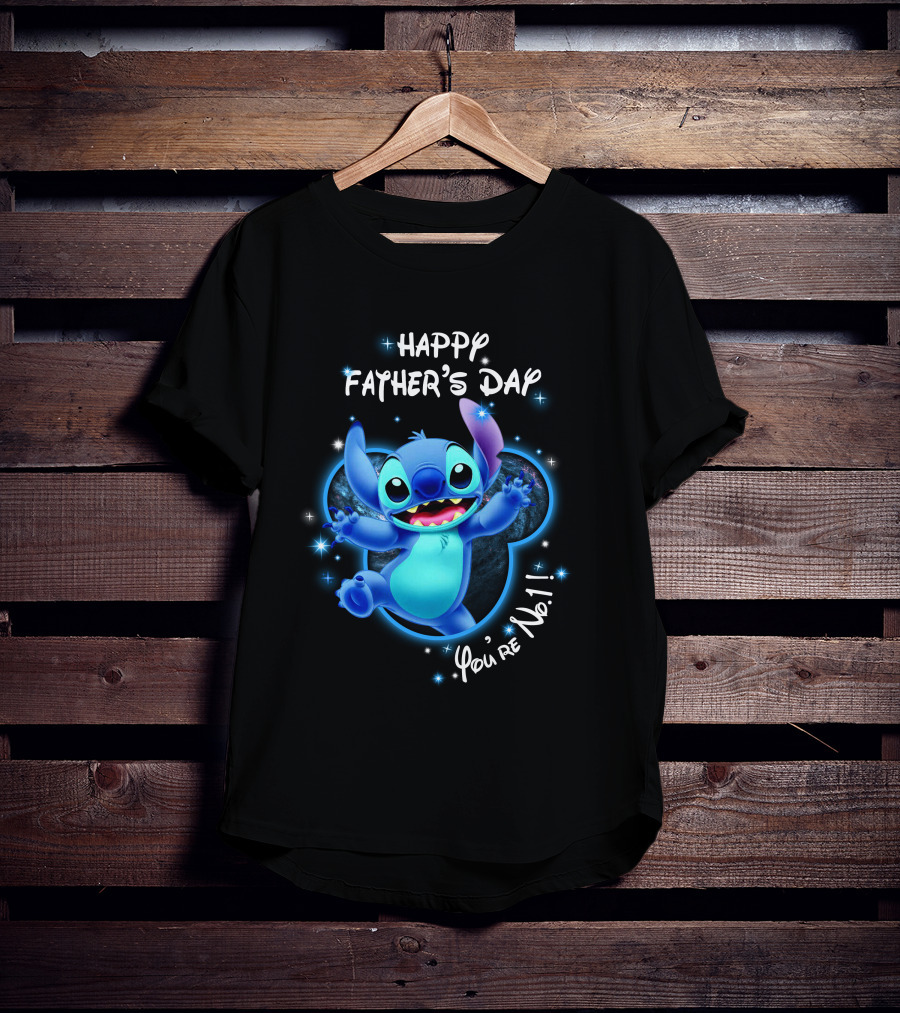Happy Father's Day You're No. 1 Stitch T-Shirt