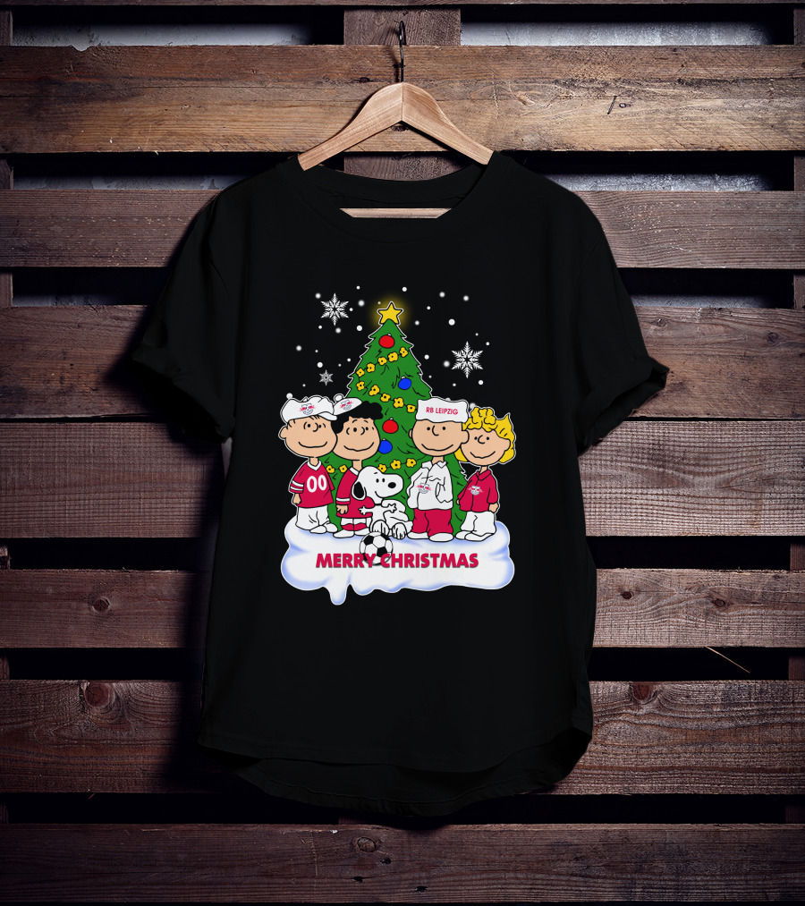 RB Leipzig Merry Christmas Snoopy And Friends Scene T-Shirt