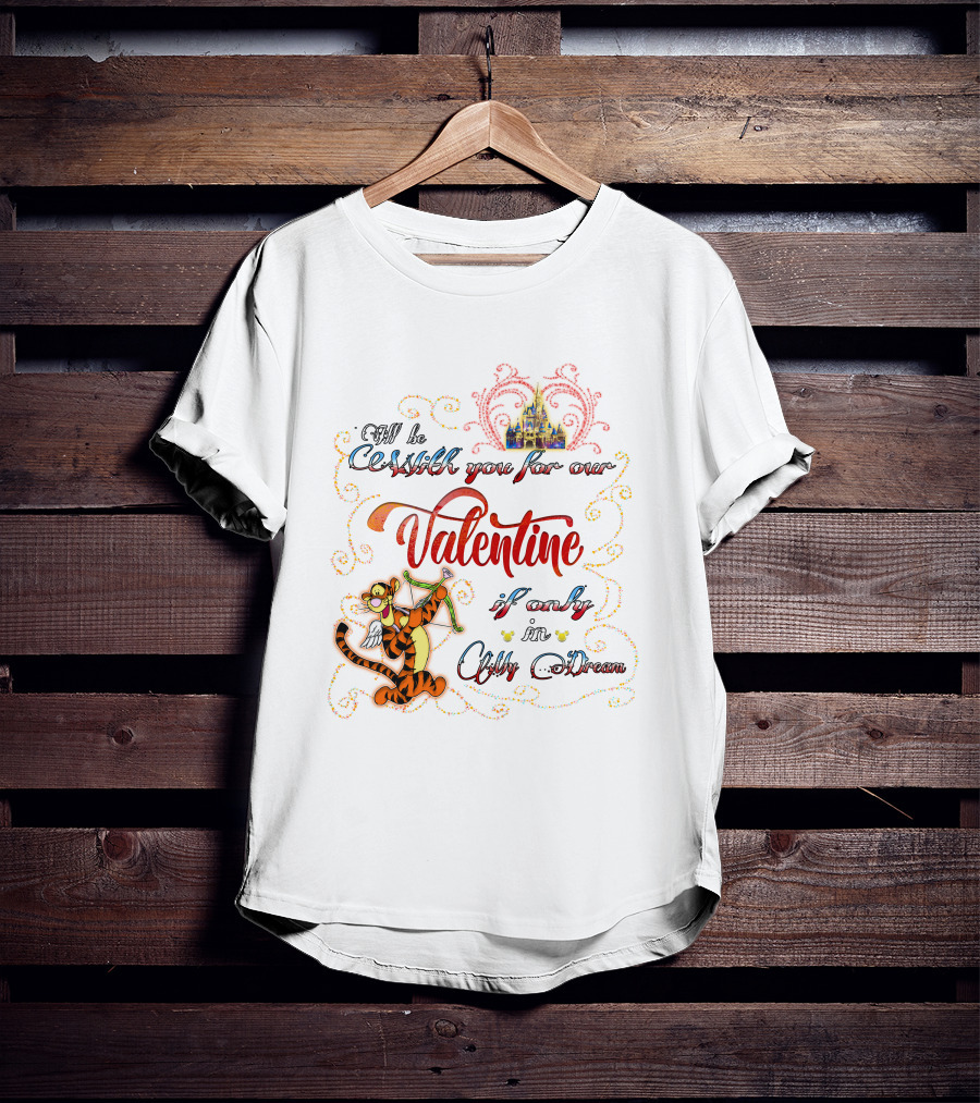 Valentine Castle Tigger Cupid Dream Wishes T-Shirt