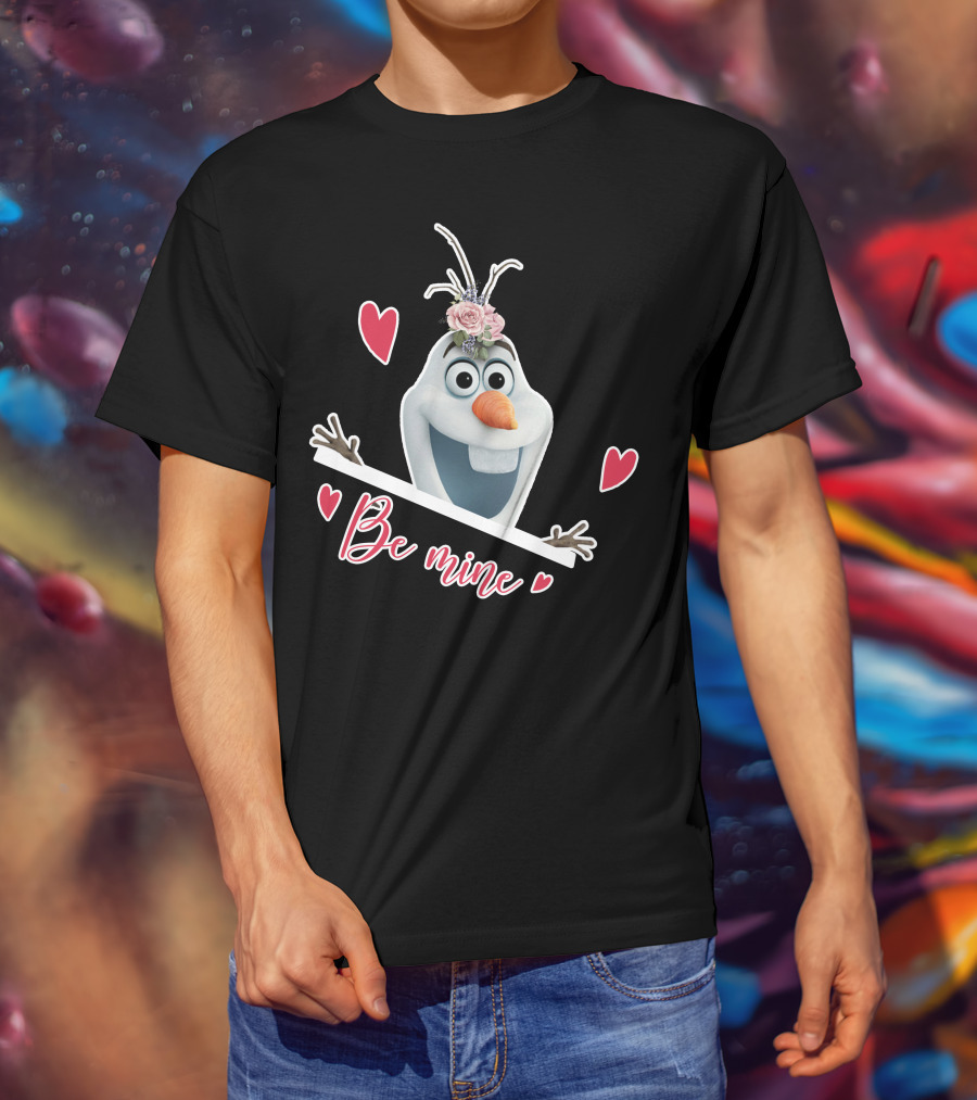Olaf Be Mine Frozen Valentine's Day Hearts T-Shirt