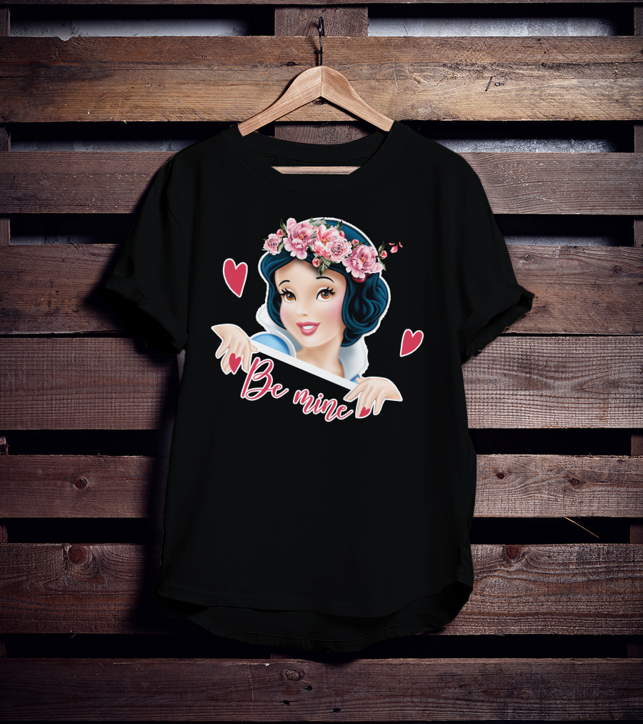Snow White Be Mine Floral Heart T-Shirt