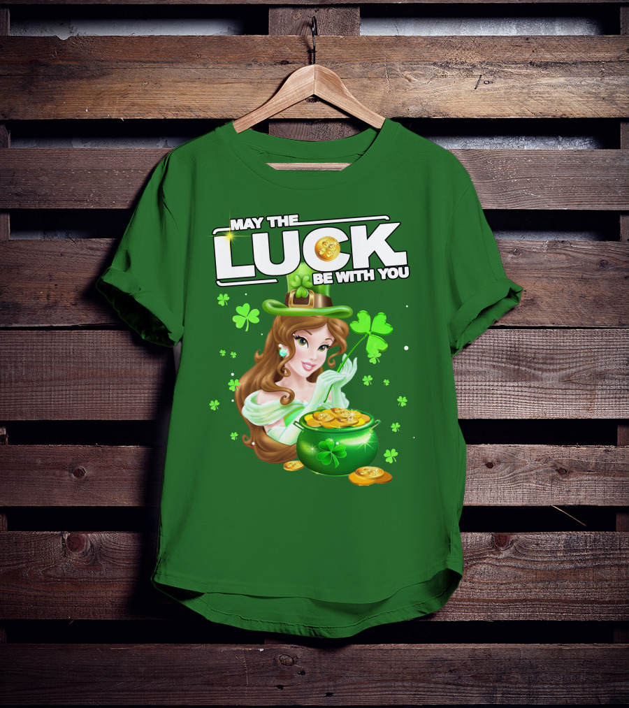 May The Luck Be With You St Patrick's Day Belle T-Shirt
