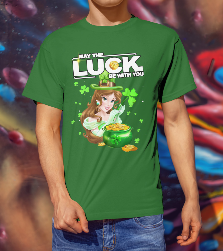 May The Luck Be With You St Patrick's Day Belle T-Shirt