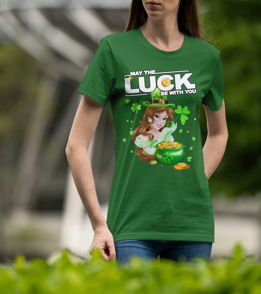 May The Luck Be With You St Patrick's Day Belle T-Shirt