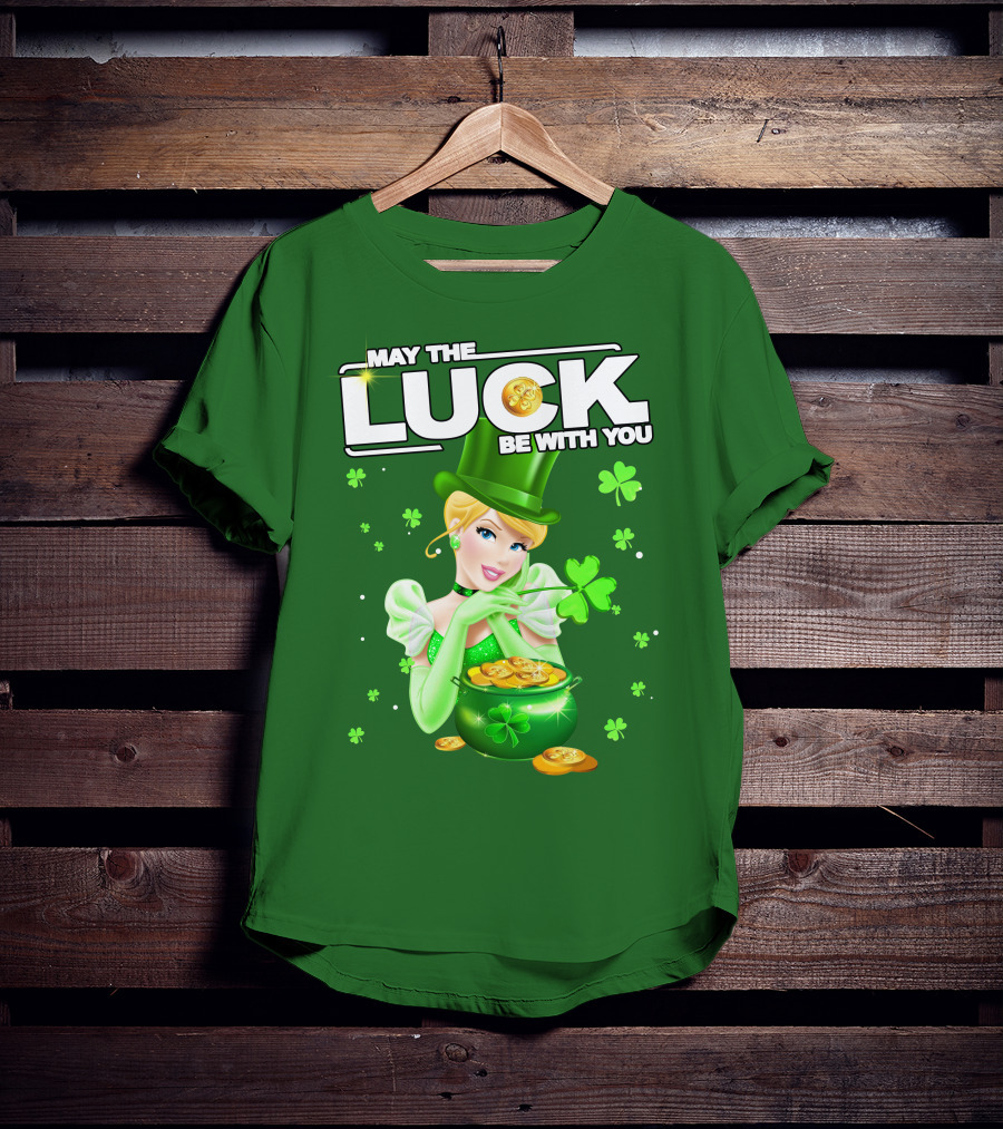 Cinderella May The Luck Be With You St. Patrick's Day T-Shirt