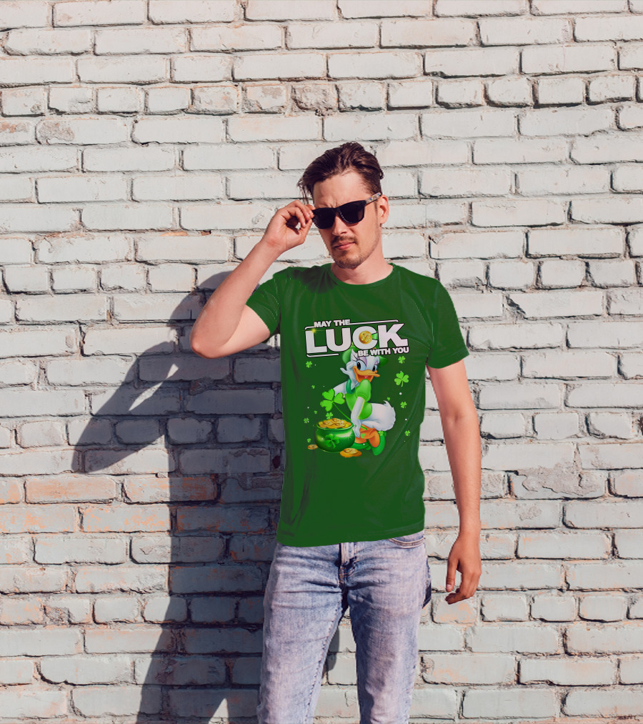 May The Luck Be With You Daisy Luck St Patrick's Day T-Shirt