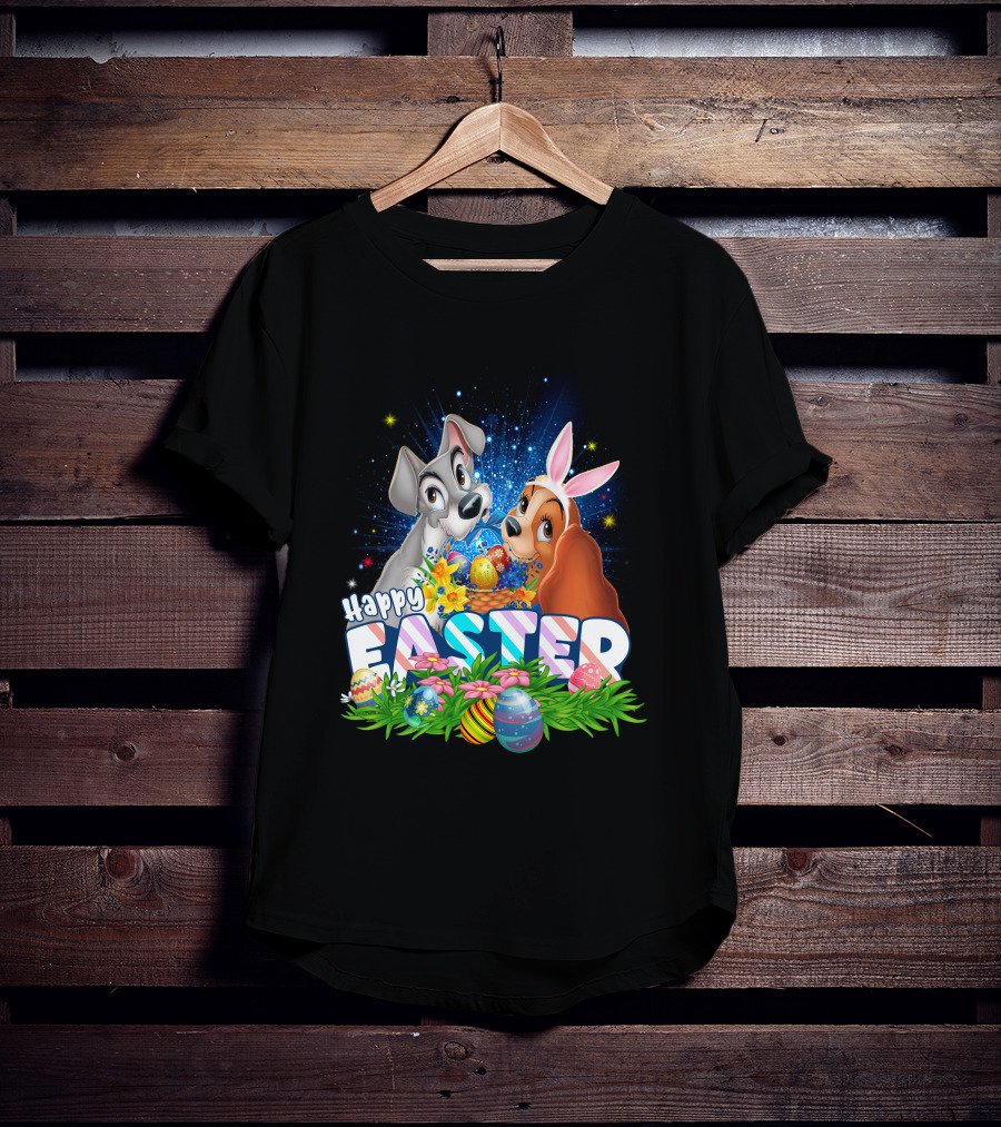 Lady And The Tramp Happy Easter T-Shirt
