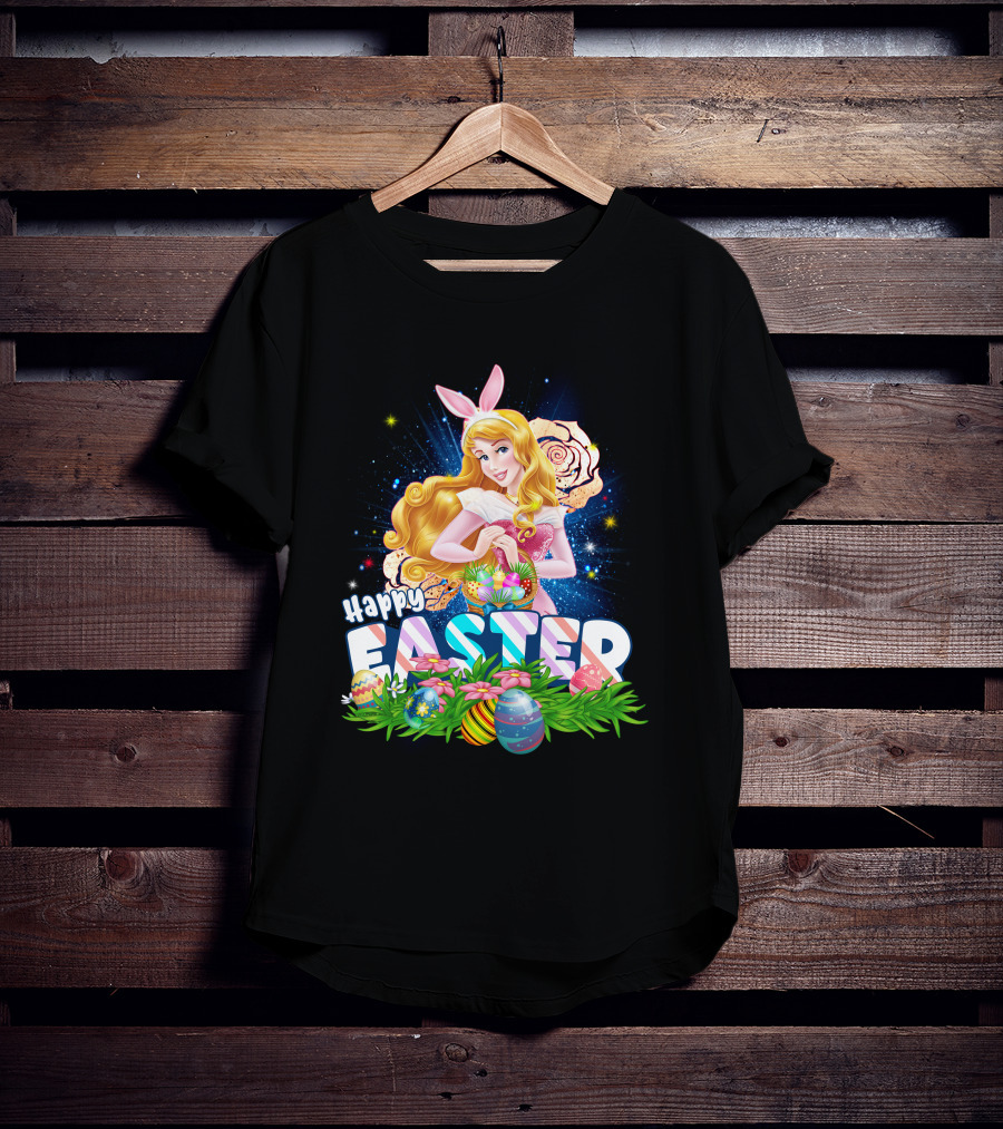 Aurora Happy Easter Bunny Ears Egg Hunt T-Shirt