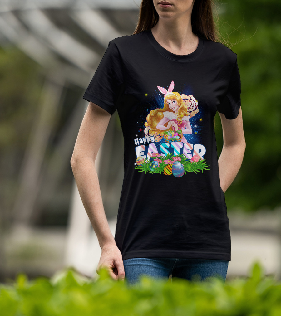 Aurora Happy Easter Bunny Ears Egg Hunt T-Shirt