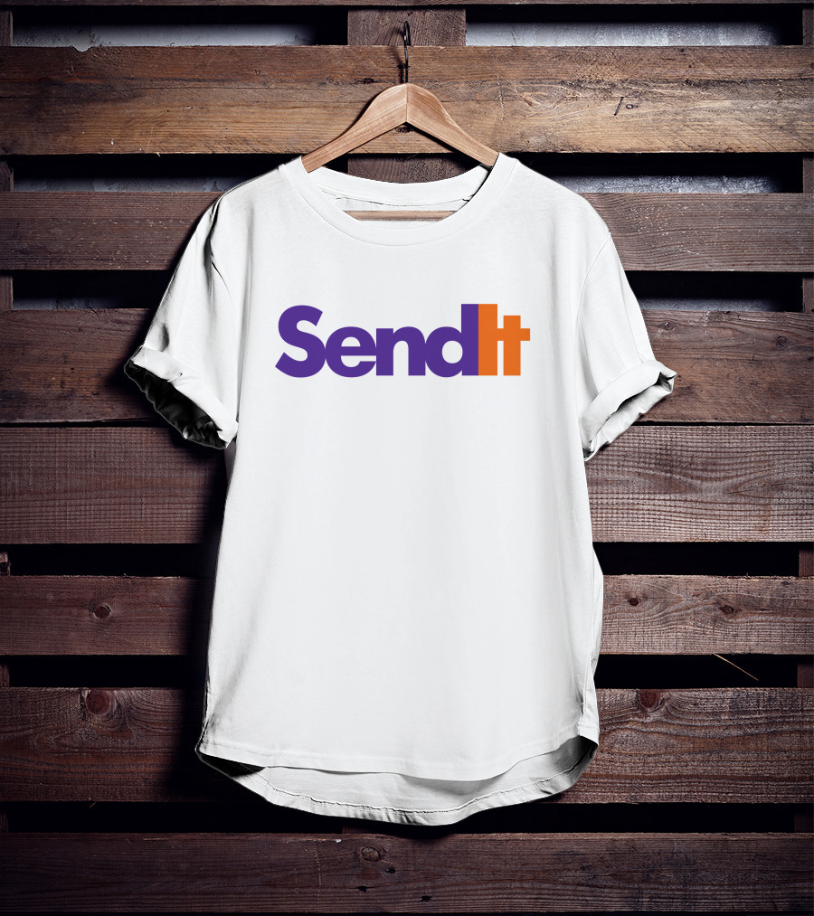 Send It Bold Lettering Color Combination T-Shirt