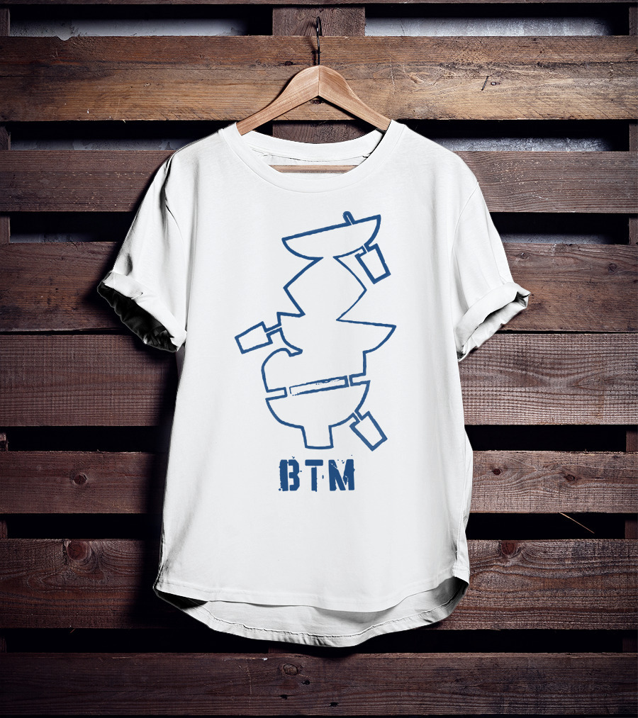 BTM Stacked Bowls Abstract Graphics T-Shirt