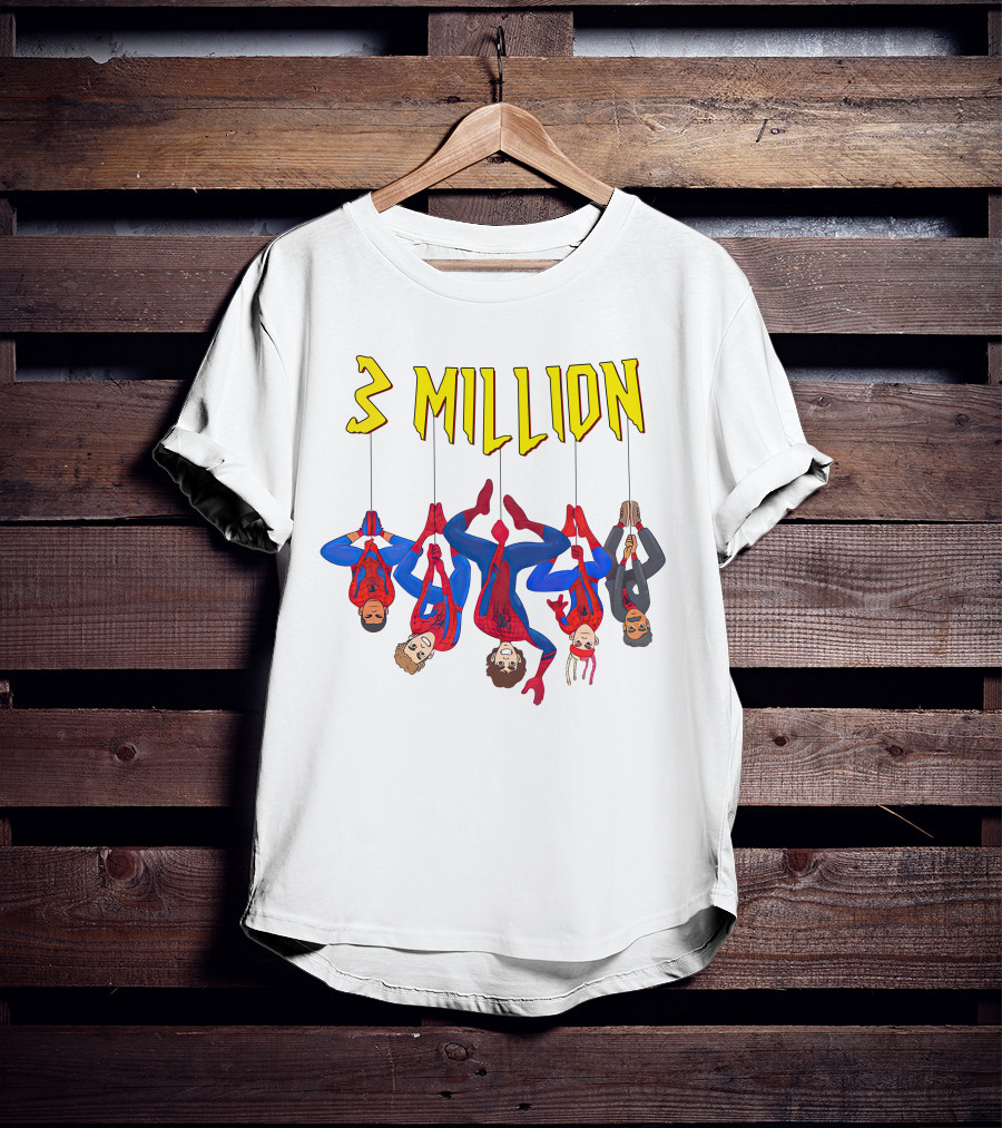 3 Million Subscribers Spider Suit T-Shirt