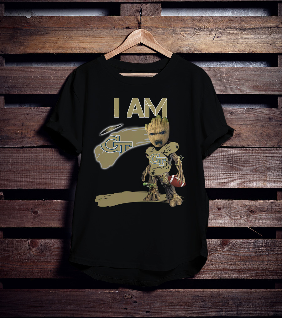 I AM Georgia Tech GT Football Groot T-Shirt