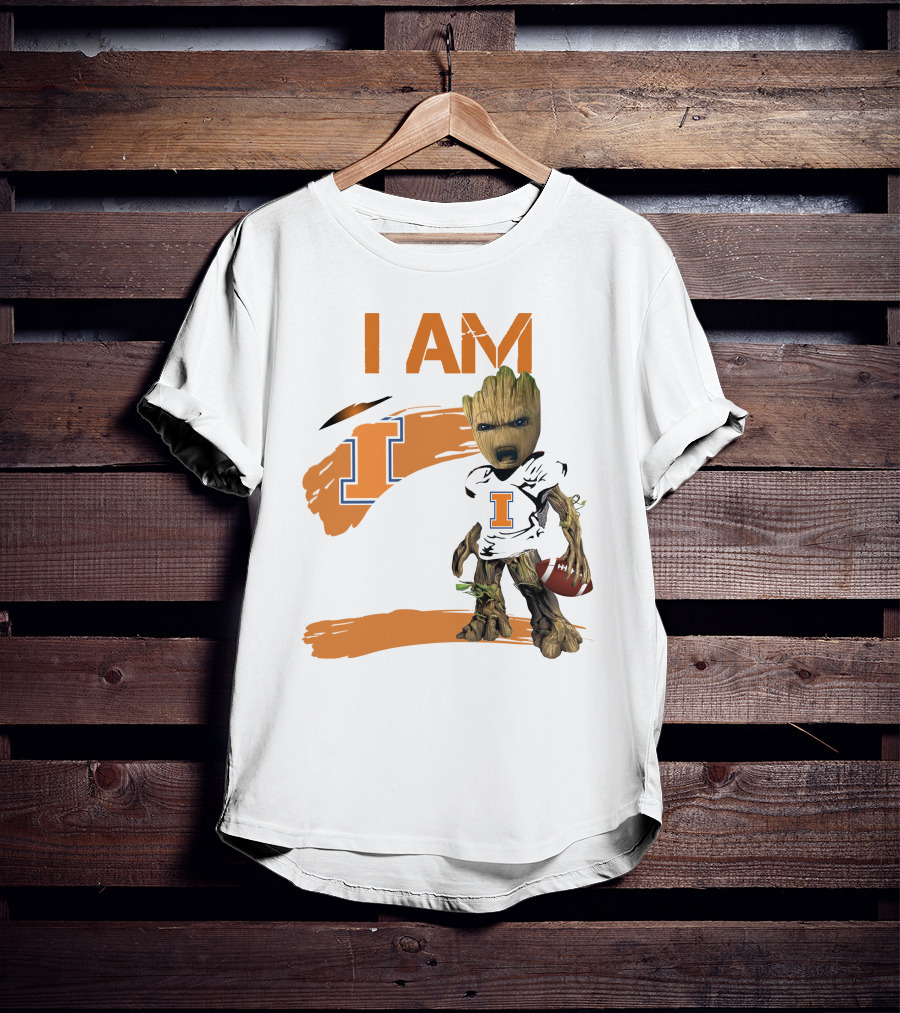 I Am Illinois Football Groot T-Shirt