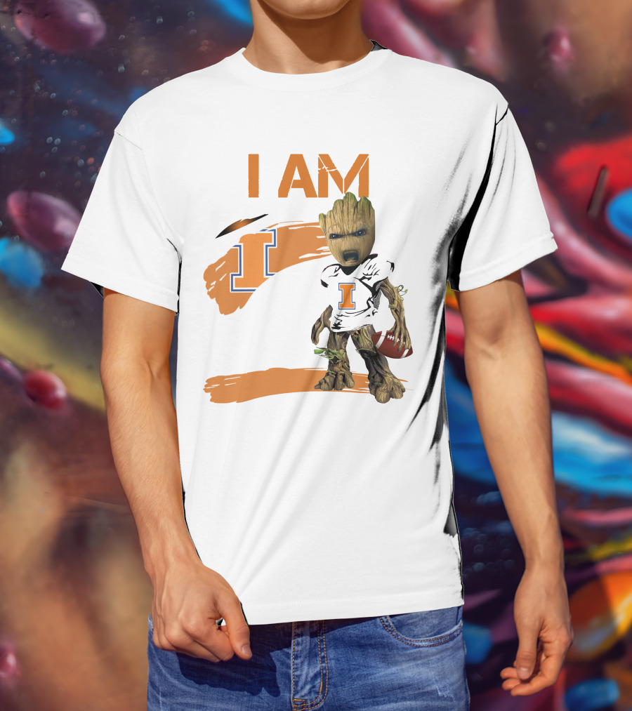 I Am Illinois Football Groot T-Shirt