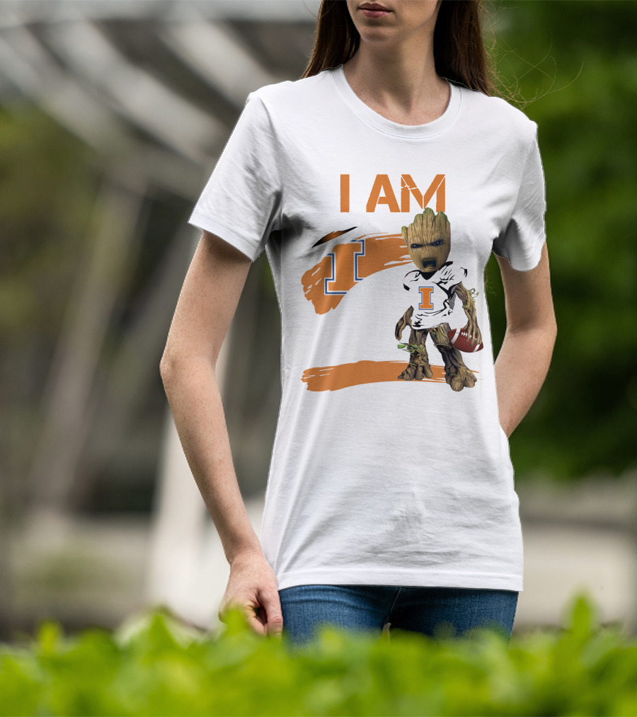 I Am Illinois Football Groot T-Shirt