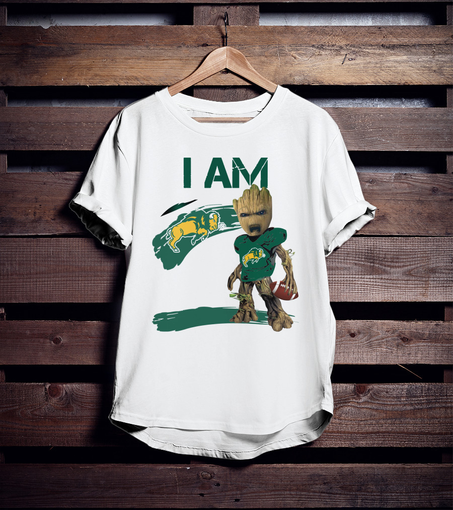 I AM North Dakota State Bison Football Groot T-Shirt