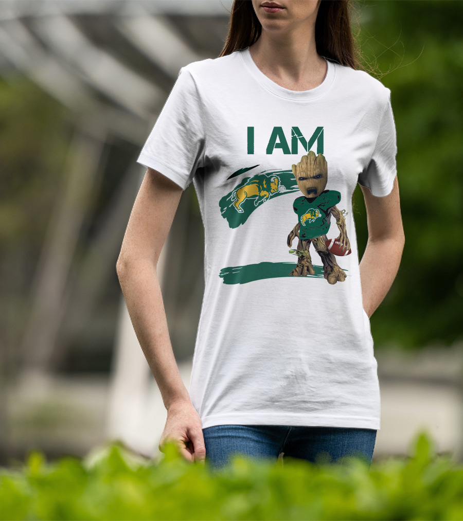 I AM North Dakota State Bison Football Groot T-Shirt