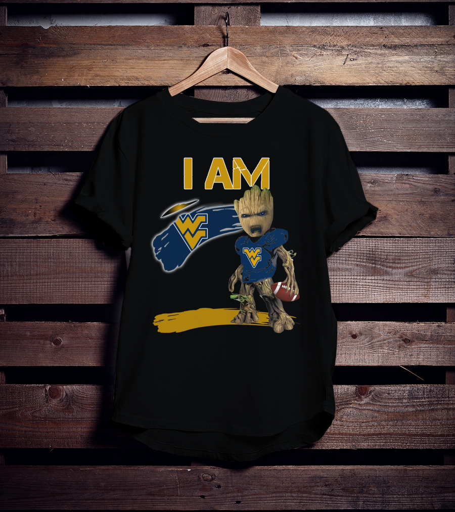 I AM West Virginia WVU Football Groot T-Shirt