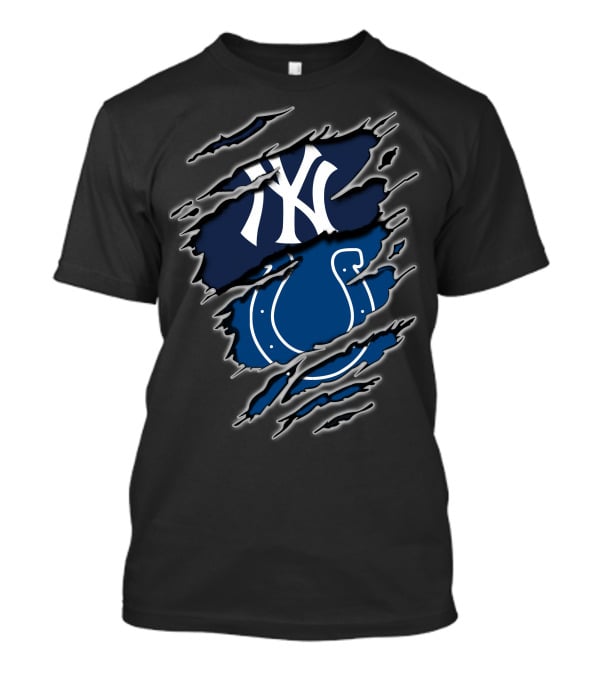 Yankees Colts Torn T-Shirt