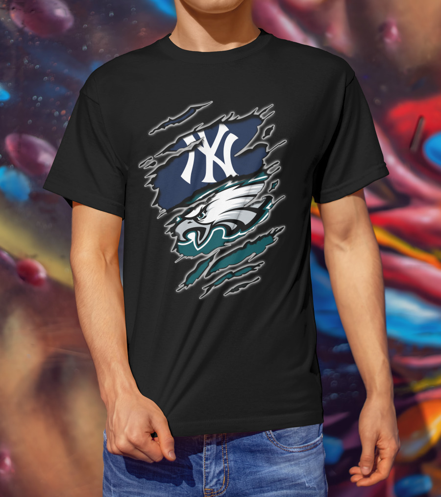 Yankees Eagles Crossover Fan T-Shirt