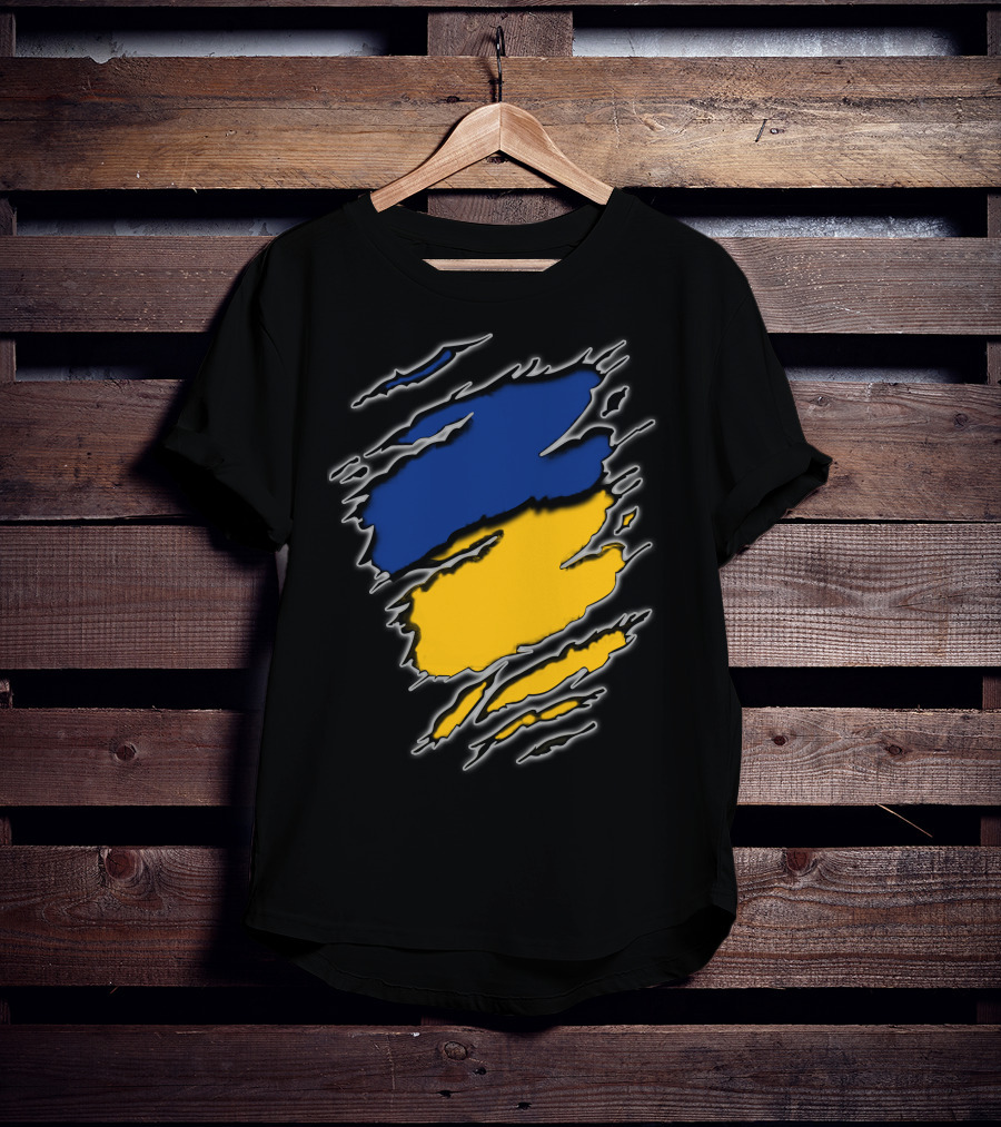 Steelers Cubs15 Blue And Yellow Slashed T-Shirt