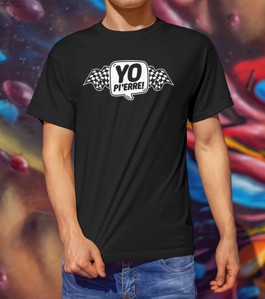 YO Pi'ERRE Checkered Flags T-Shirt