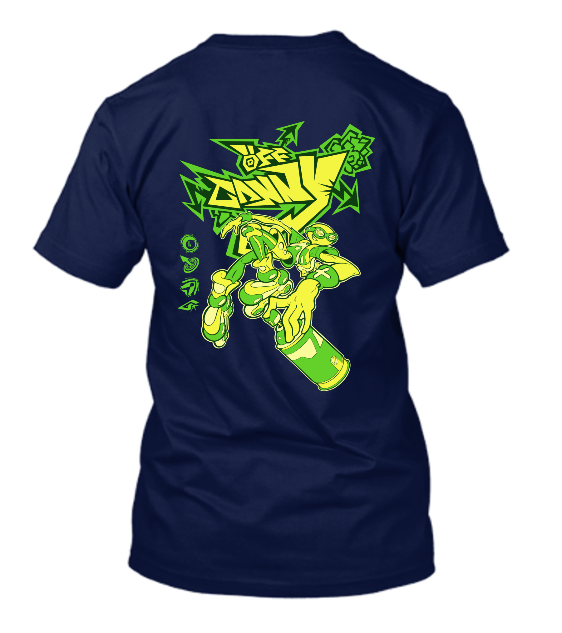 OFFCANNY New Merch Street Art Robot Graffiti T-Shirt
