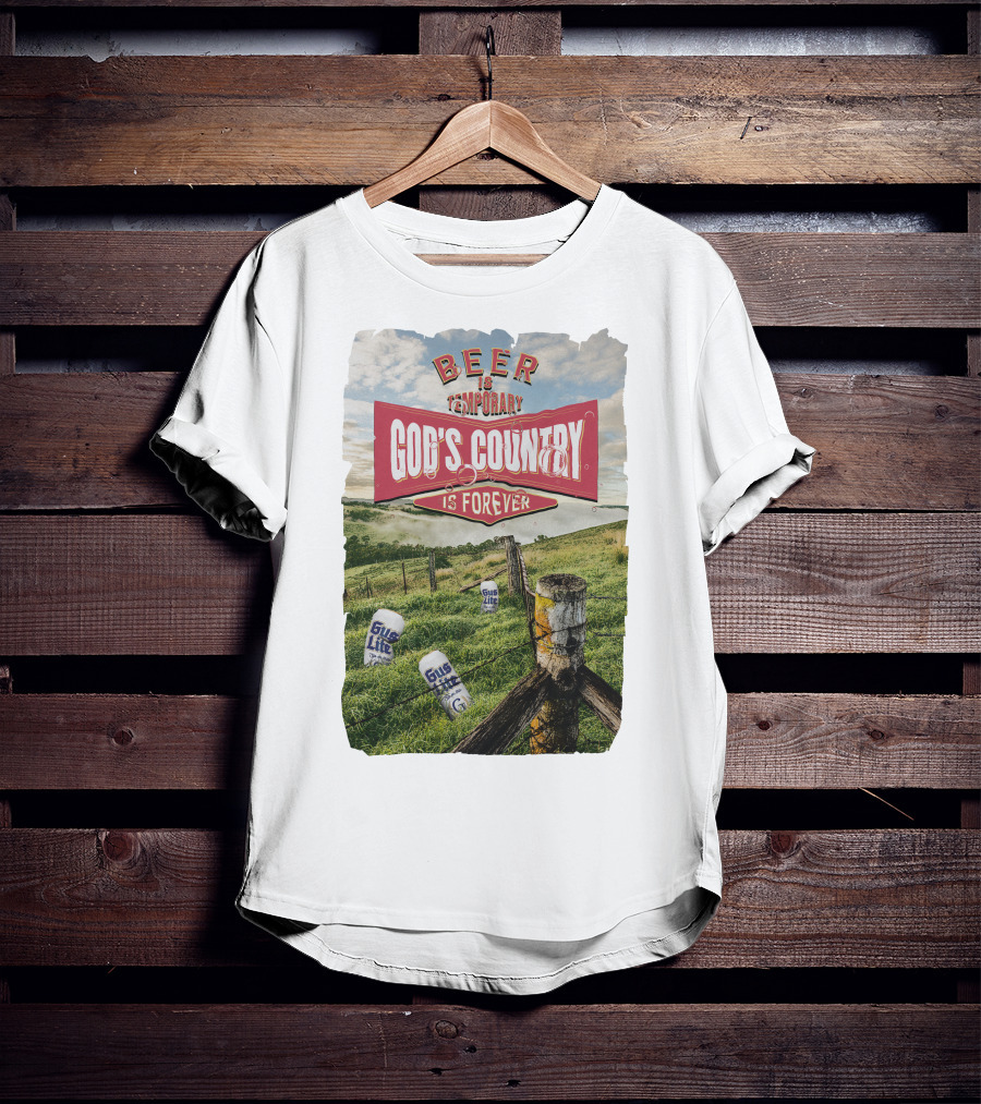 Gus Johnson New Merch Beer Is Temporary God's Country Is Forever T-Shirt