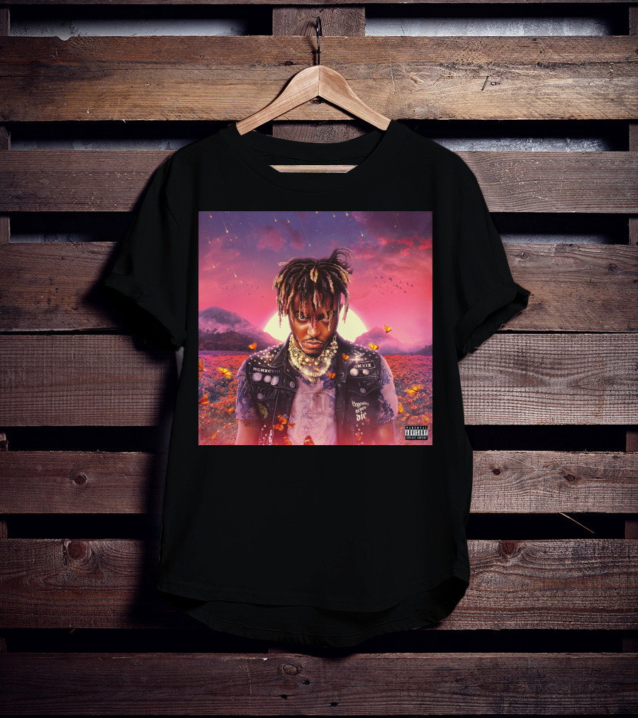 Juice Wrld Legends Never Die Album Cover Parental Advisory T-Shirt