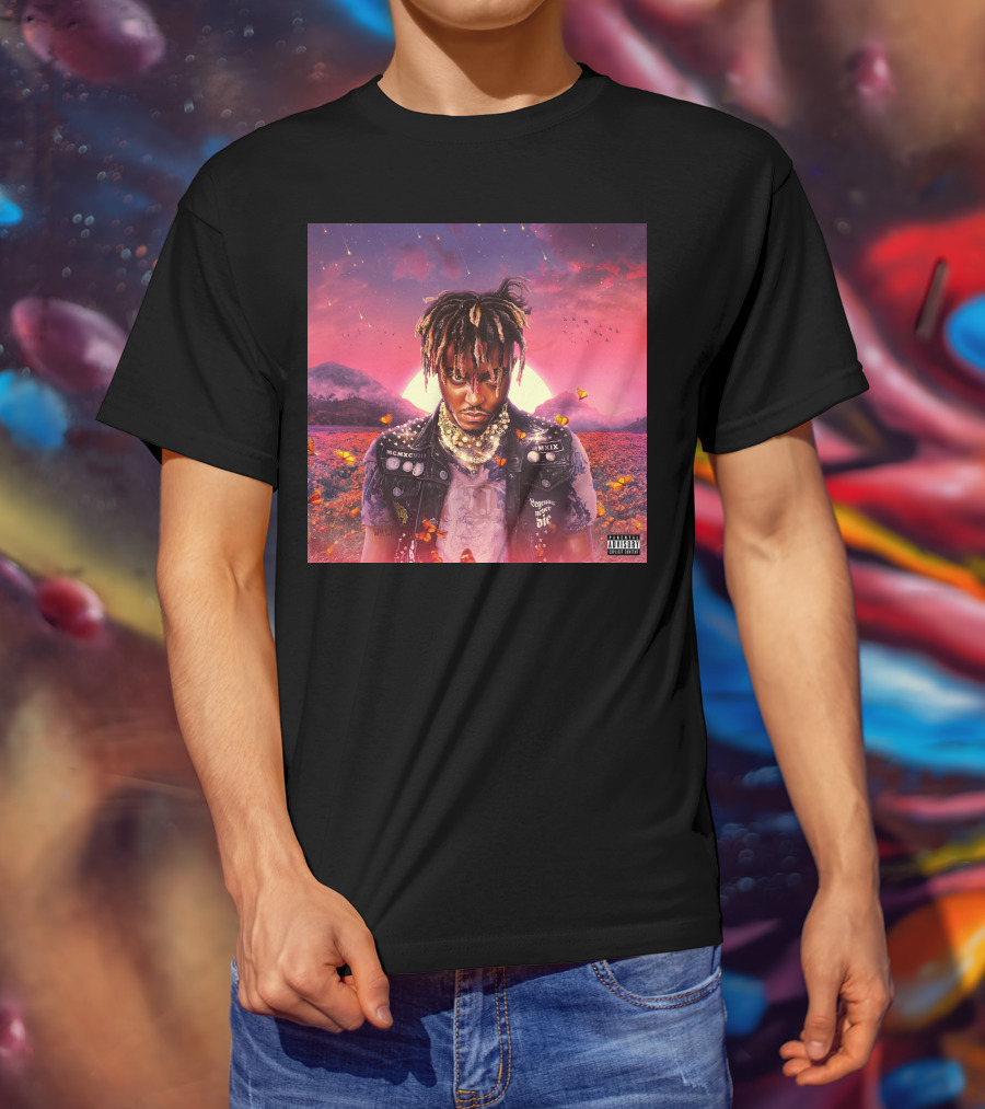 Juice Wrld Legends Never Die Album Cover Parental Advisory T-Shirt