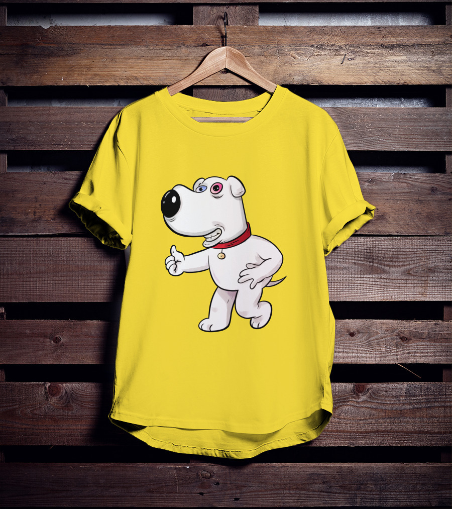 Brian Griffin Psychedelic Style Family Guy Character T-Shirt
