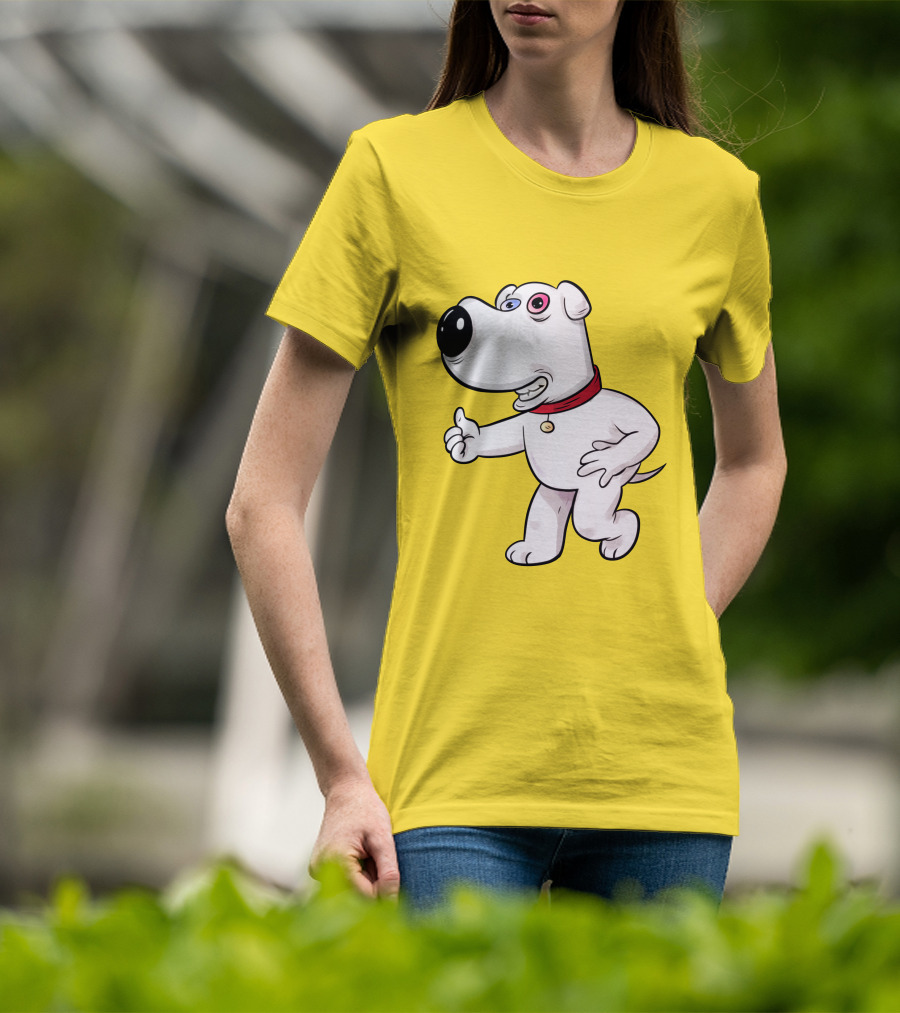 Brian Griffin Psychedelic Style Family Guy Character T-Shirt