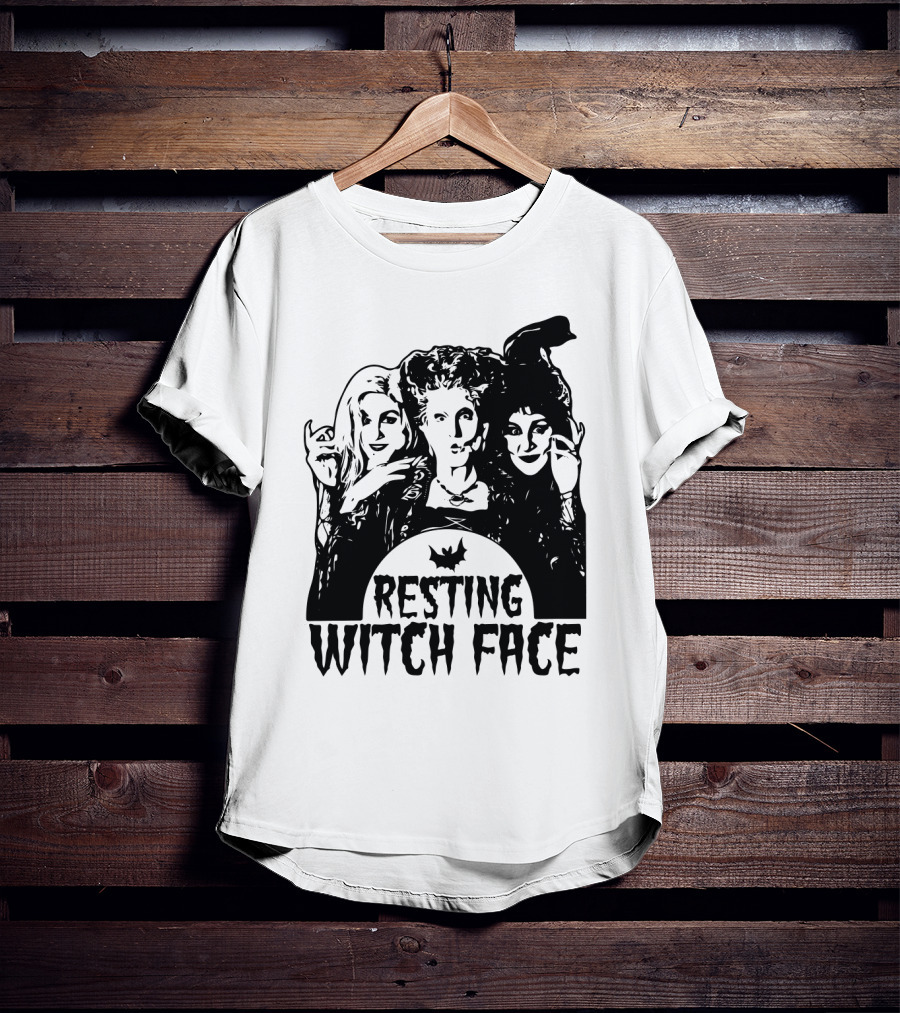 Resting Witch Face Sanderson Sisters Halloween Trio T-Shirt