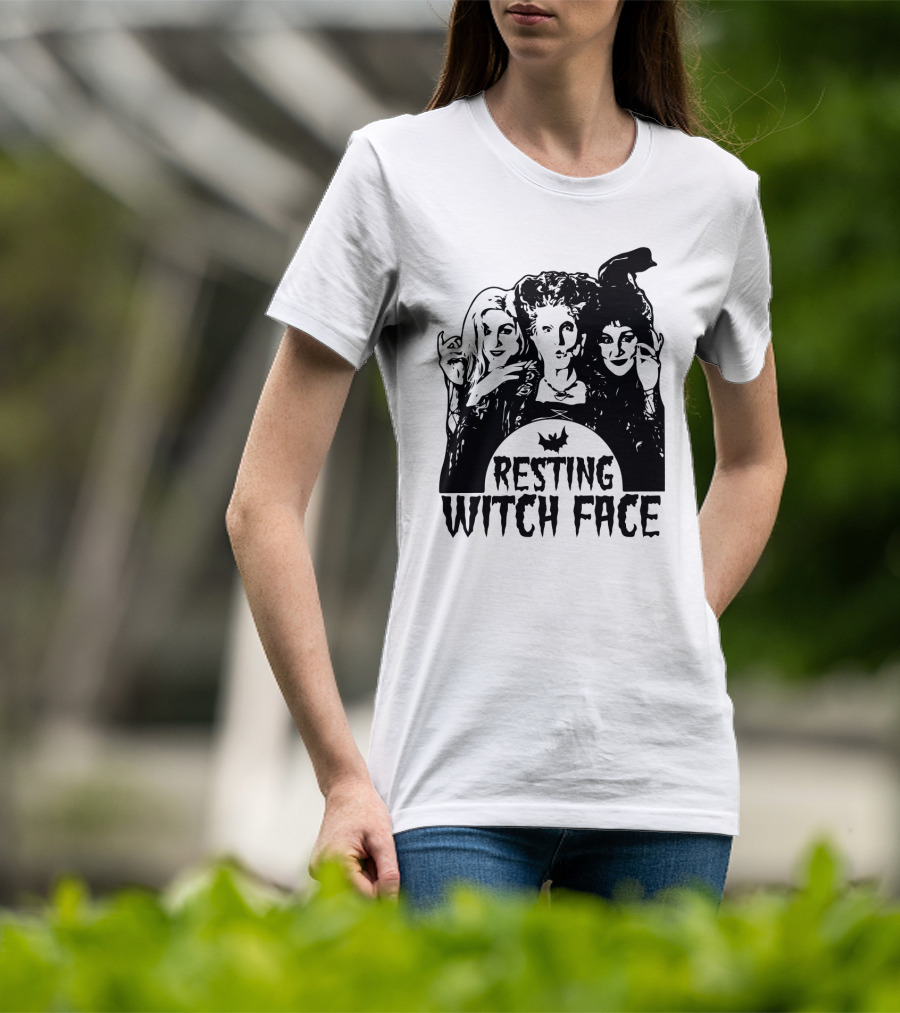 Resting Witch Face Sanderson Sisters Halloween Trio T-Shirt