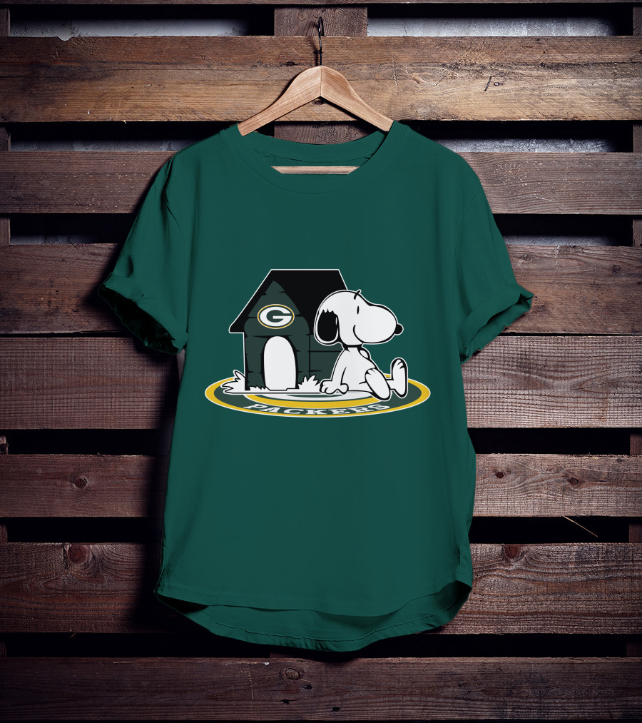 Green Bay Packers Football Fan Now And Forever Peanuts Snoopy T-Shirt