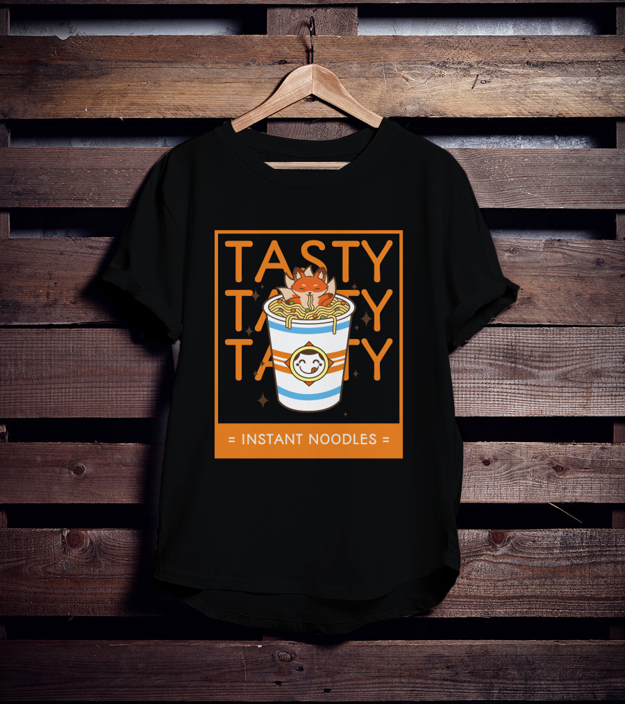 Tasty Tasty Tasty Kitsune In Instant Noodles T-Shirt