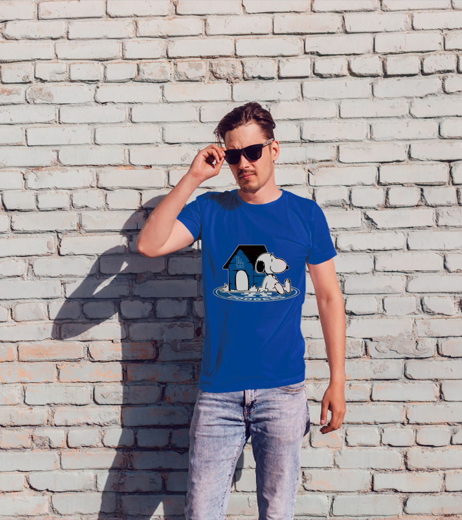 Los Angeles Dodgers Baseball Fan Snoopy Now And Forever T-Shirt