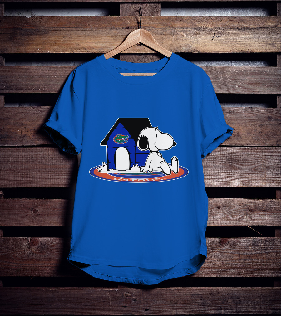 Florida Gators Fan Snoopy House Now And Forever T-Shirt
