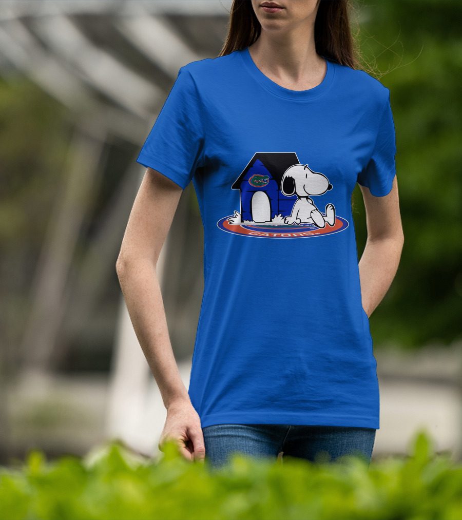 Florida Gators Fan Snoopy House Now And Forever T-Shirt