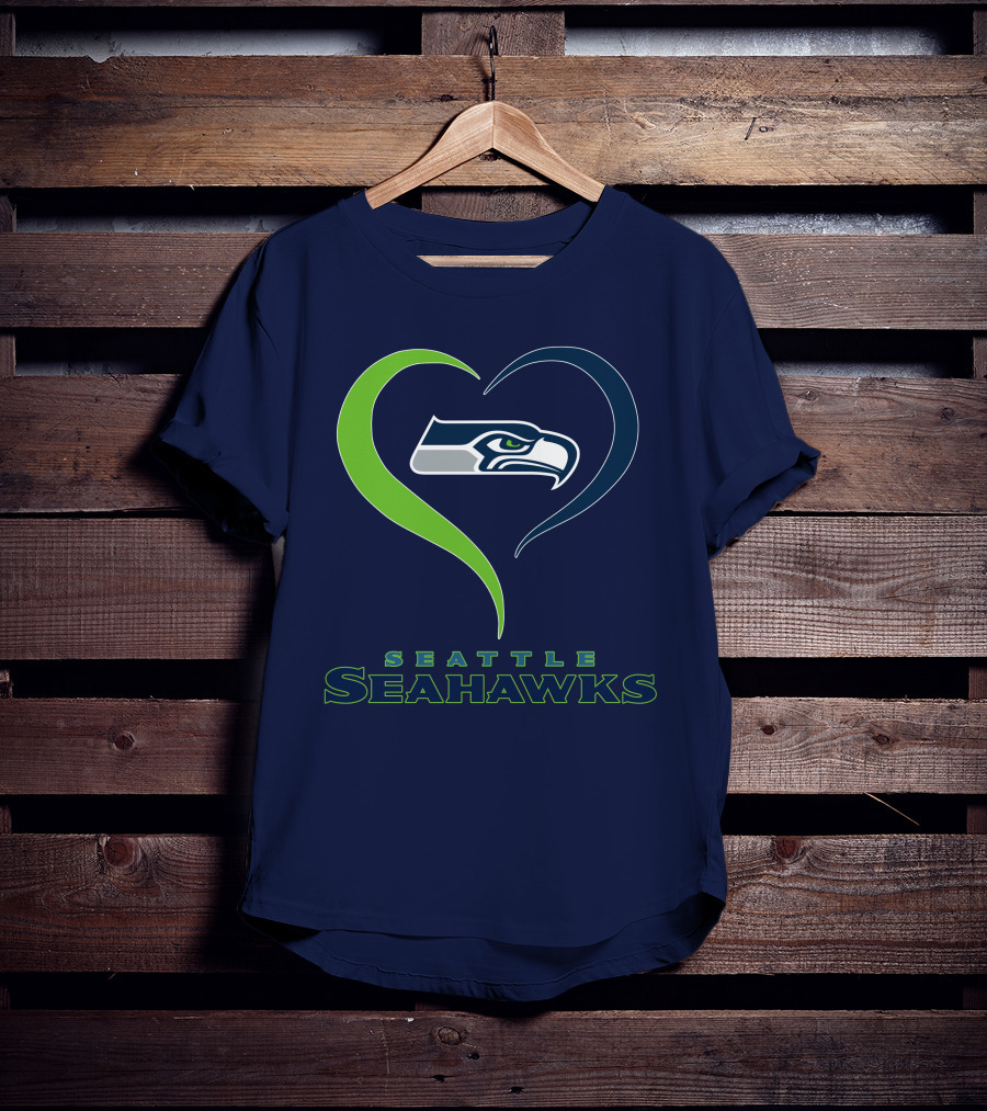 Seattle Seahawks Heart T-Shirt