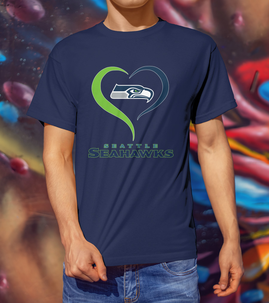 Seattle Seahawks Heart T-Shirt