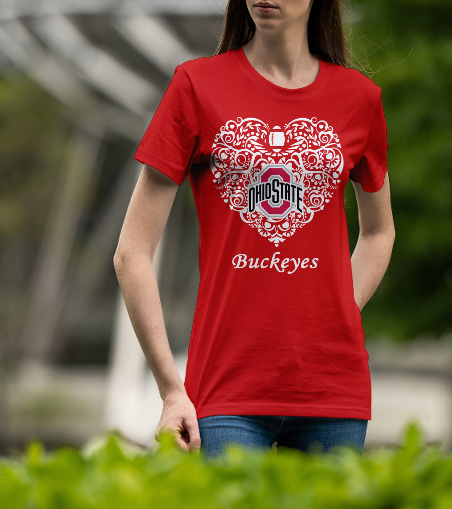 Ohio State Buckeyes Heart T-Shirt